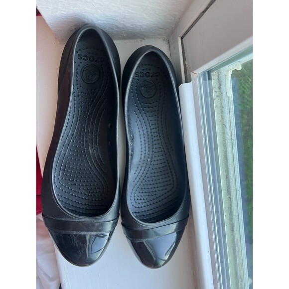 Crocs Women’s Gianna Ballet Slipper Flat Cap Toe Shoe Size 9 - Picture 7 of 12